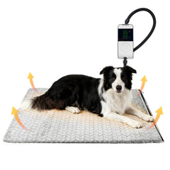 PatiencET 24x35 large heated pad cover closeup highlights durable fabric and even heat distribution