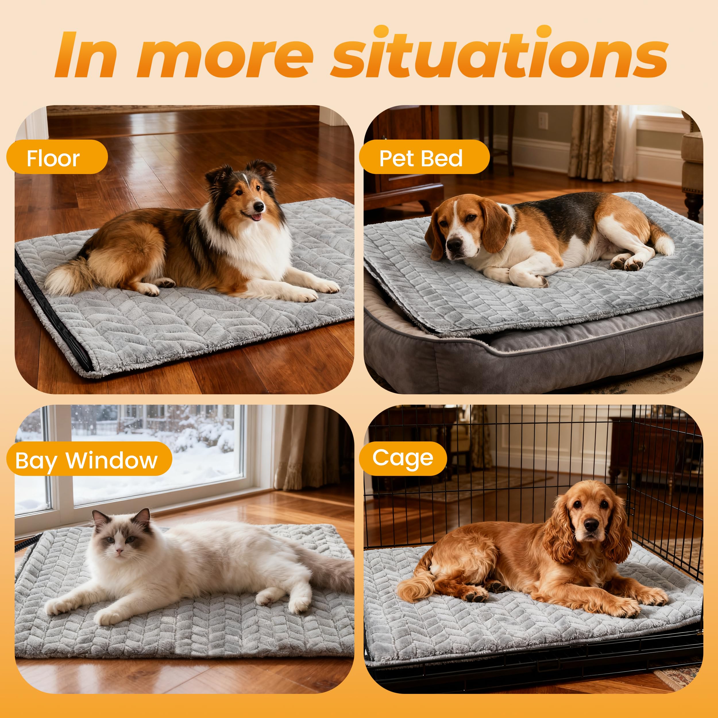patiencet metal-sheathed cord reduces chew risk for curious pets.