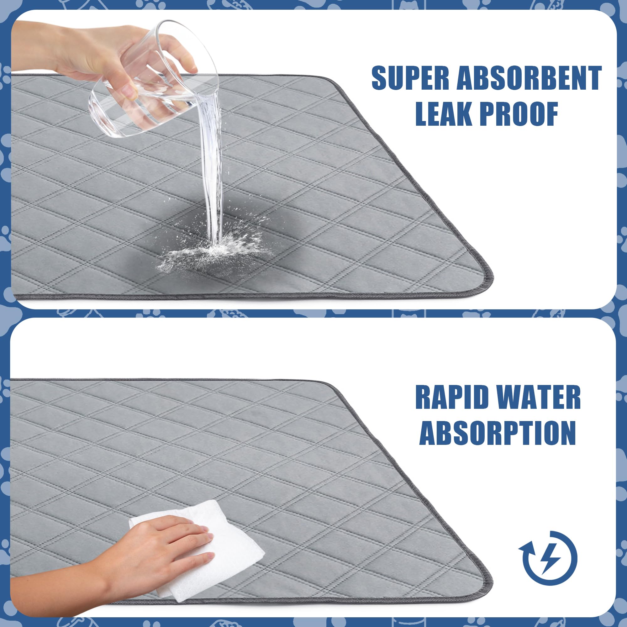 PatiencET puppy pad—waterproof bottom close-up for protection.