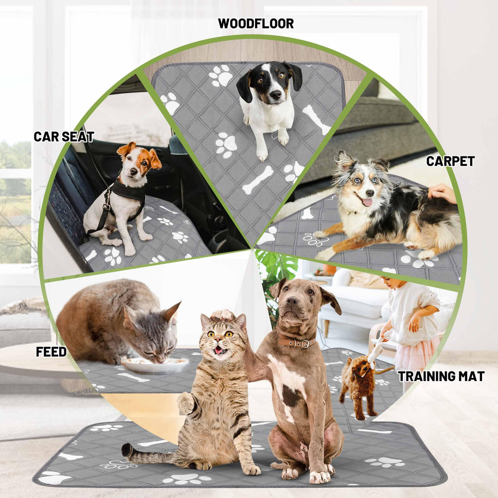 PatiencET washable pad with non-slip backing prevents sliding on floor.