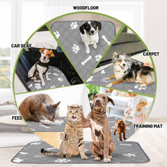 PatiencET washable pad with non-slip backing prevents sliding on floor.