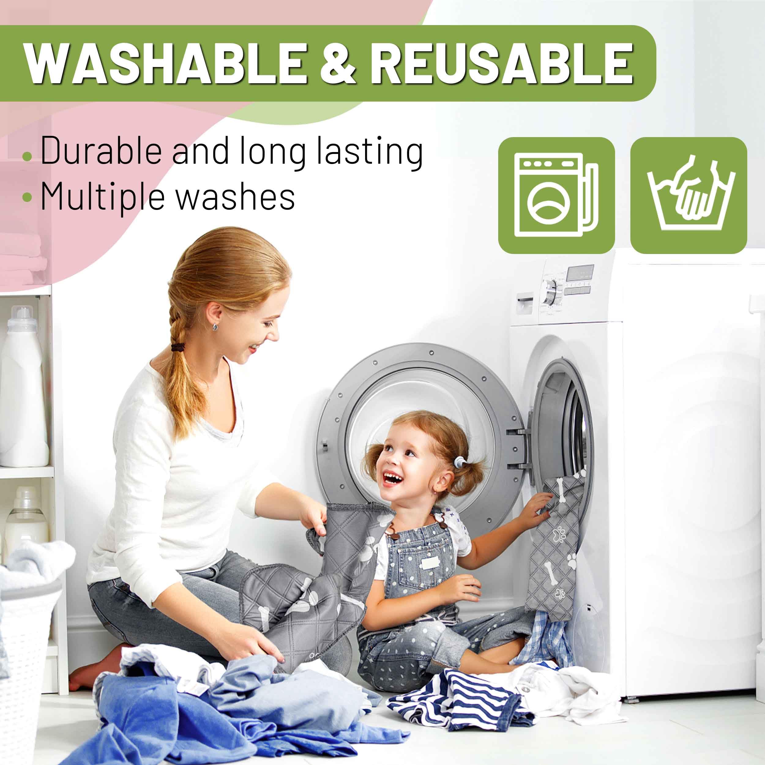 PatiencET washable pee pad multi-purpose design suits kennels and travel.