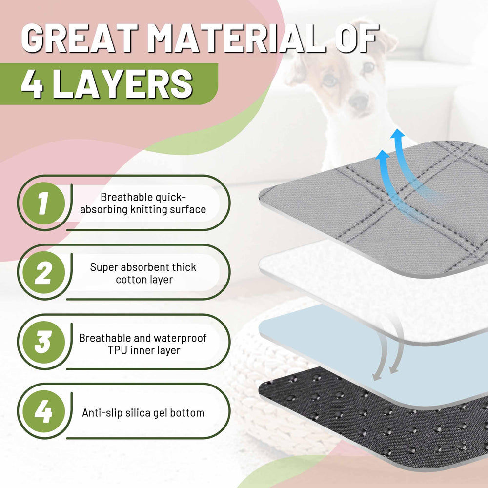 PatiencET pad with waterproof bottom prevents leaks during playtime.