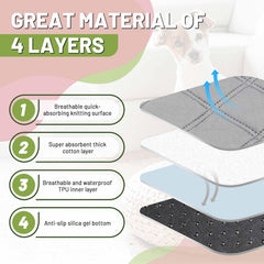 PatiencET pad with waterproof bottom prevents leaks during playtime.
