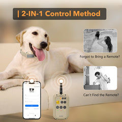 PATPET dog training collar app control overview for easier multi-device use