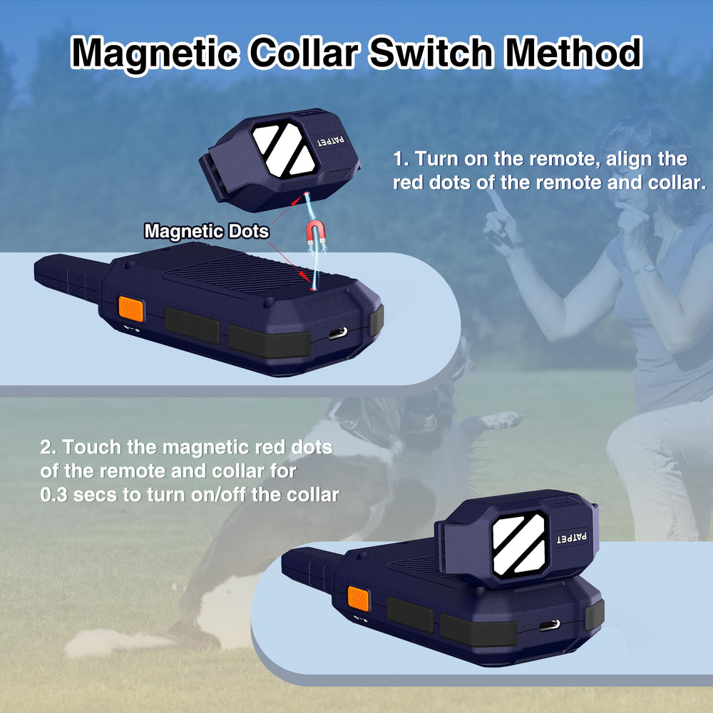PATPET dual-channel collar supports training two dogs simultaneously