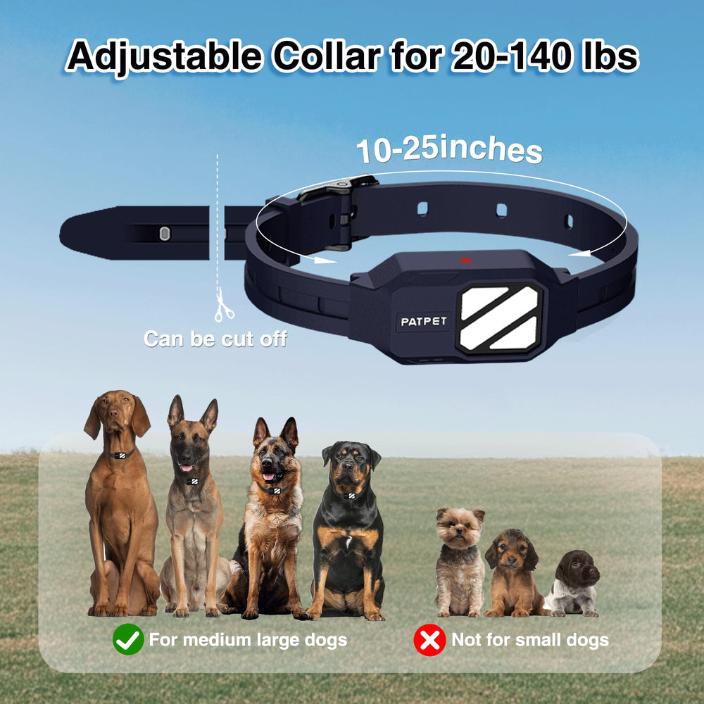 PATPET three flash light modes aid locating a dog in low light