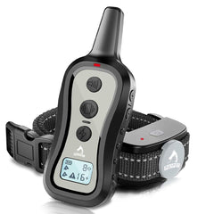 PATPET remote control for dog training collar enables quick commands during sessions.