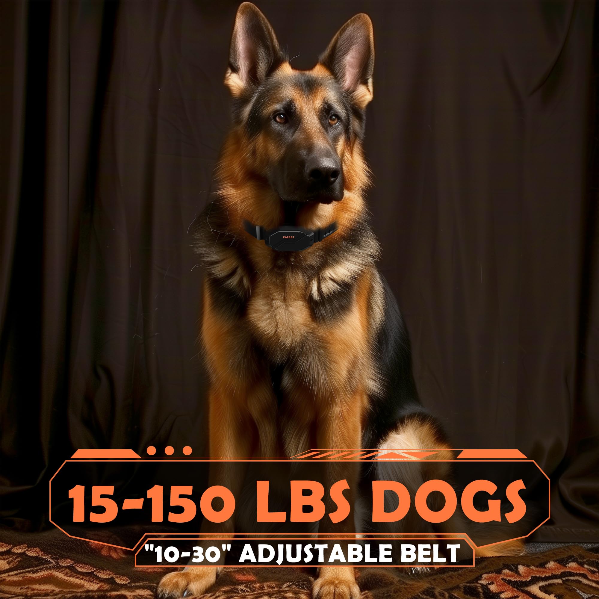 PATPET dual channel remote enables simultaneous two dog training sessions