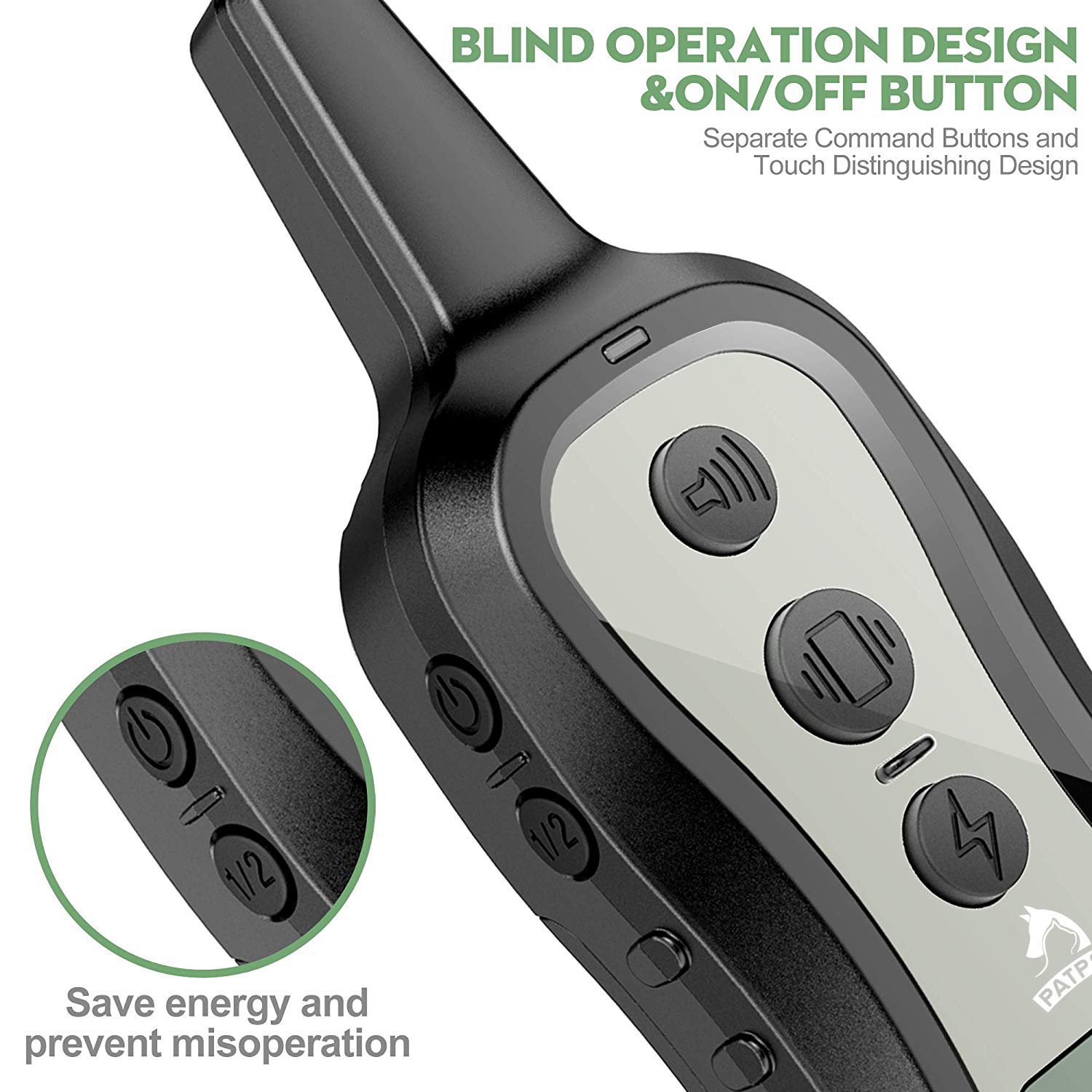 PATPET IP67 rainproof receiver collar handles rainy sessions with confidence.