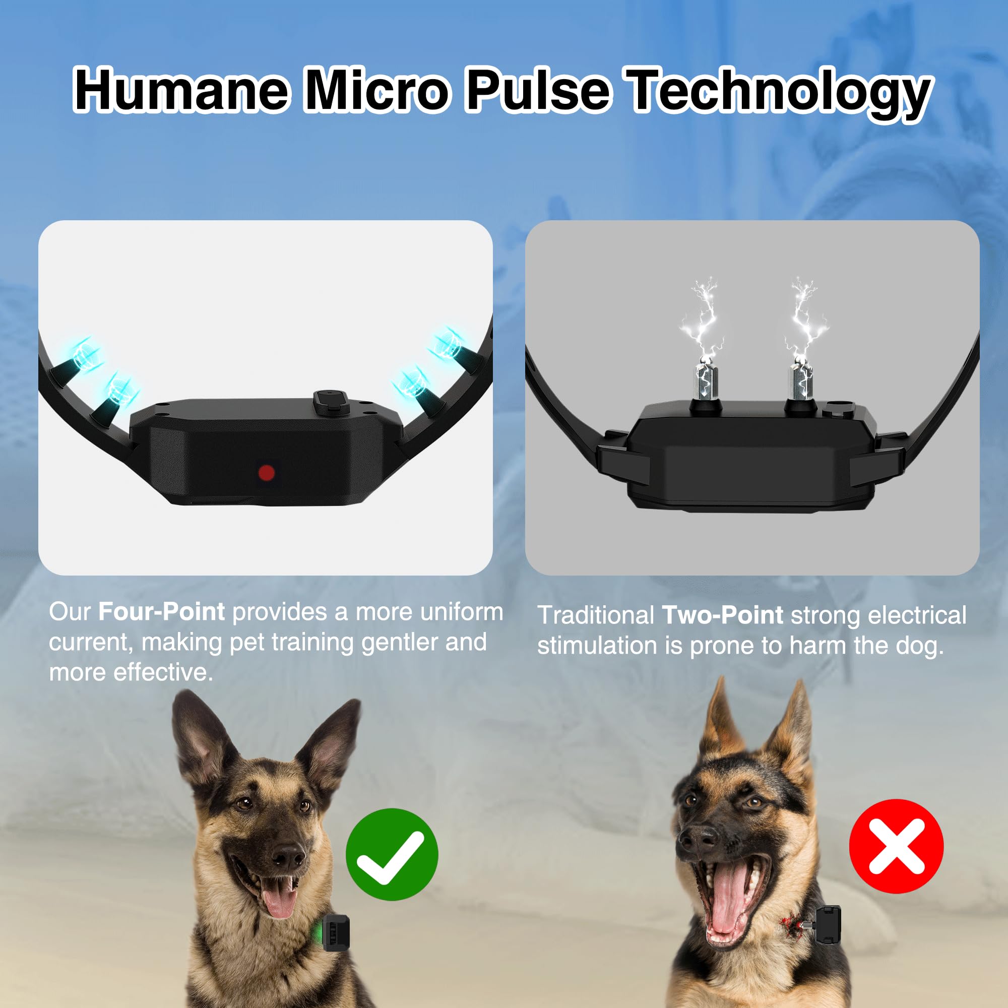 PATPET micro pulse technology illustration shows gentle, safe stimulation