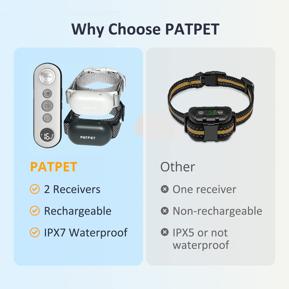 PATPET rechargeable battery stays ready for extended training sessions on the go