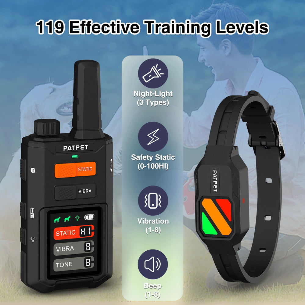 PATPET remote control demonstrates 4200ft range for outdoor training