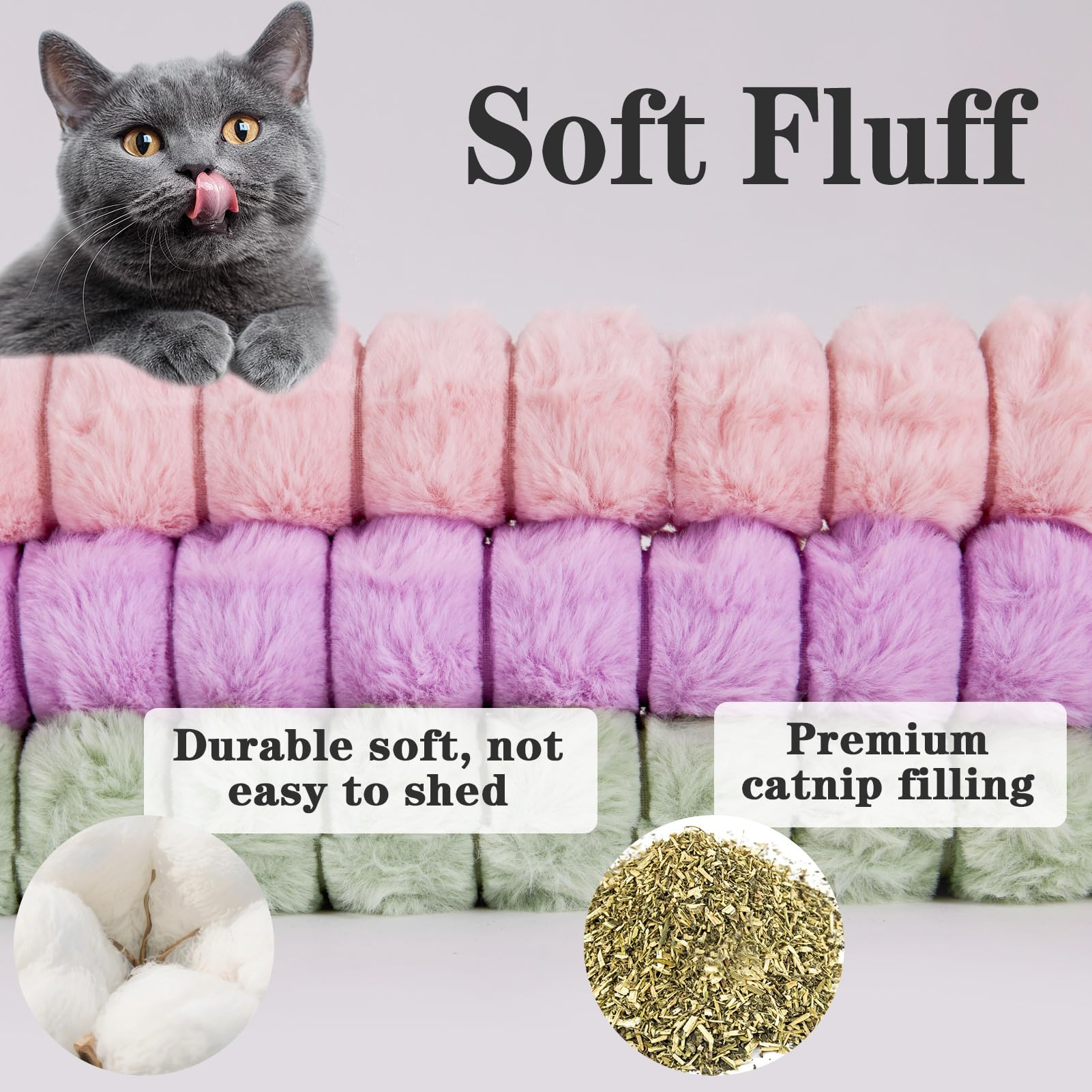 PATTEPOINT cat toy pillows bright colors boost visibility and engagement during play.