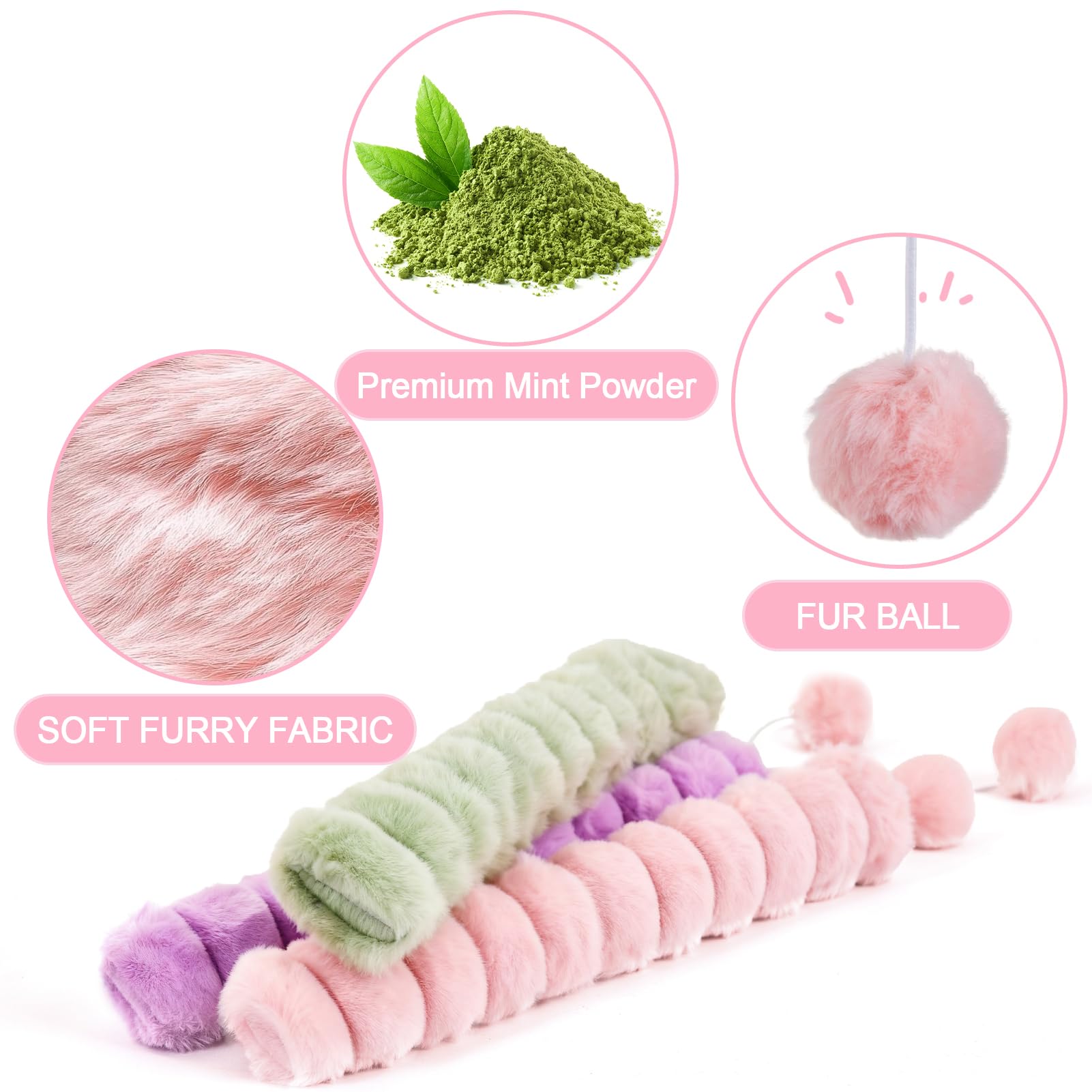 PATTEPOINT cat toy pillows organic mint filling adds gentle aroma for curiosity.