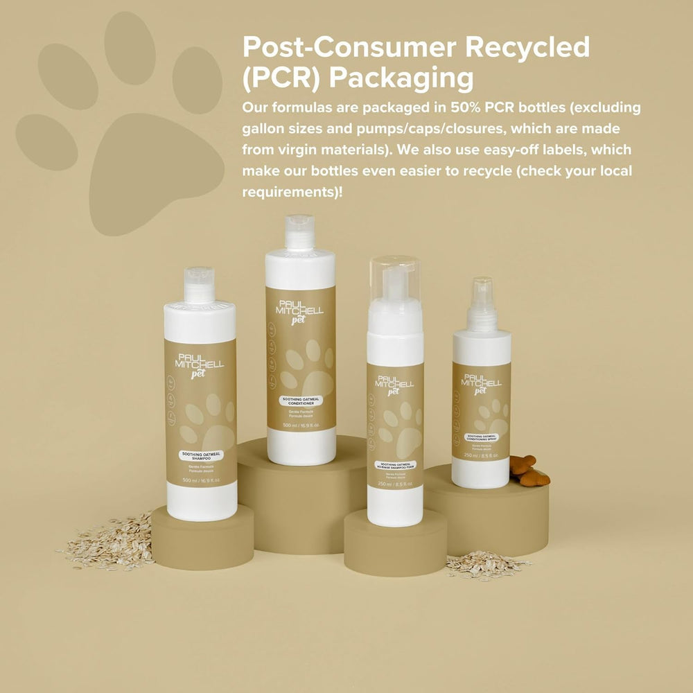 Paul Mitchell Pet Soothing Oatmeal Conditioner post-bath coat looks soft and brushable.
