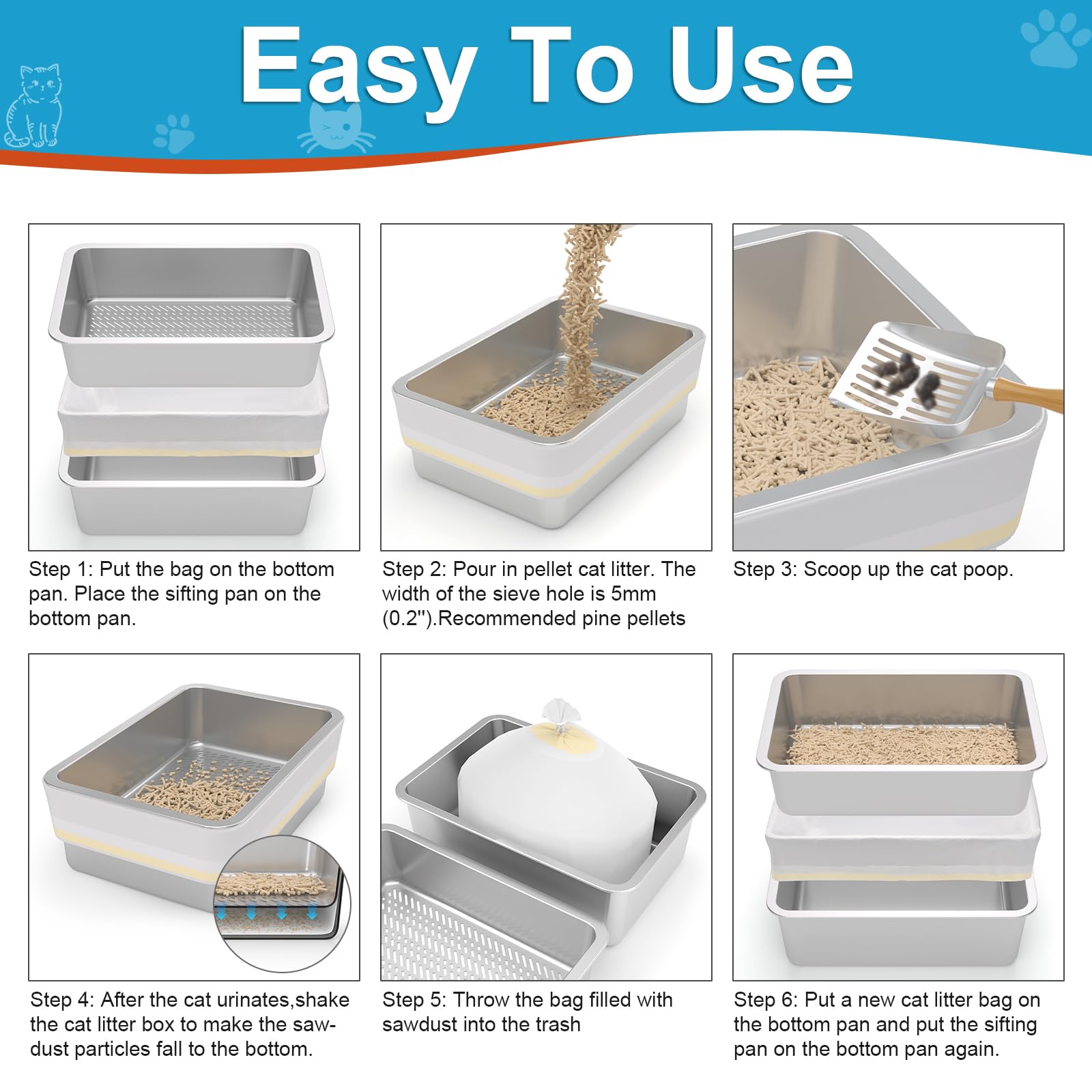 Paulmele XXL no-tracking-dust-free interior helps keep floors cleaner.