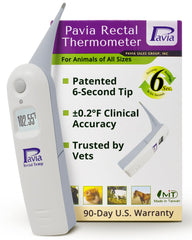 Pavia Rectal Temp Thermometer probe enables rapid, precise measurements for quick triage.