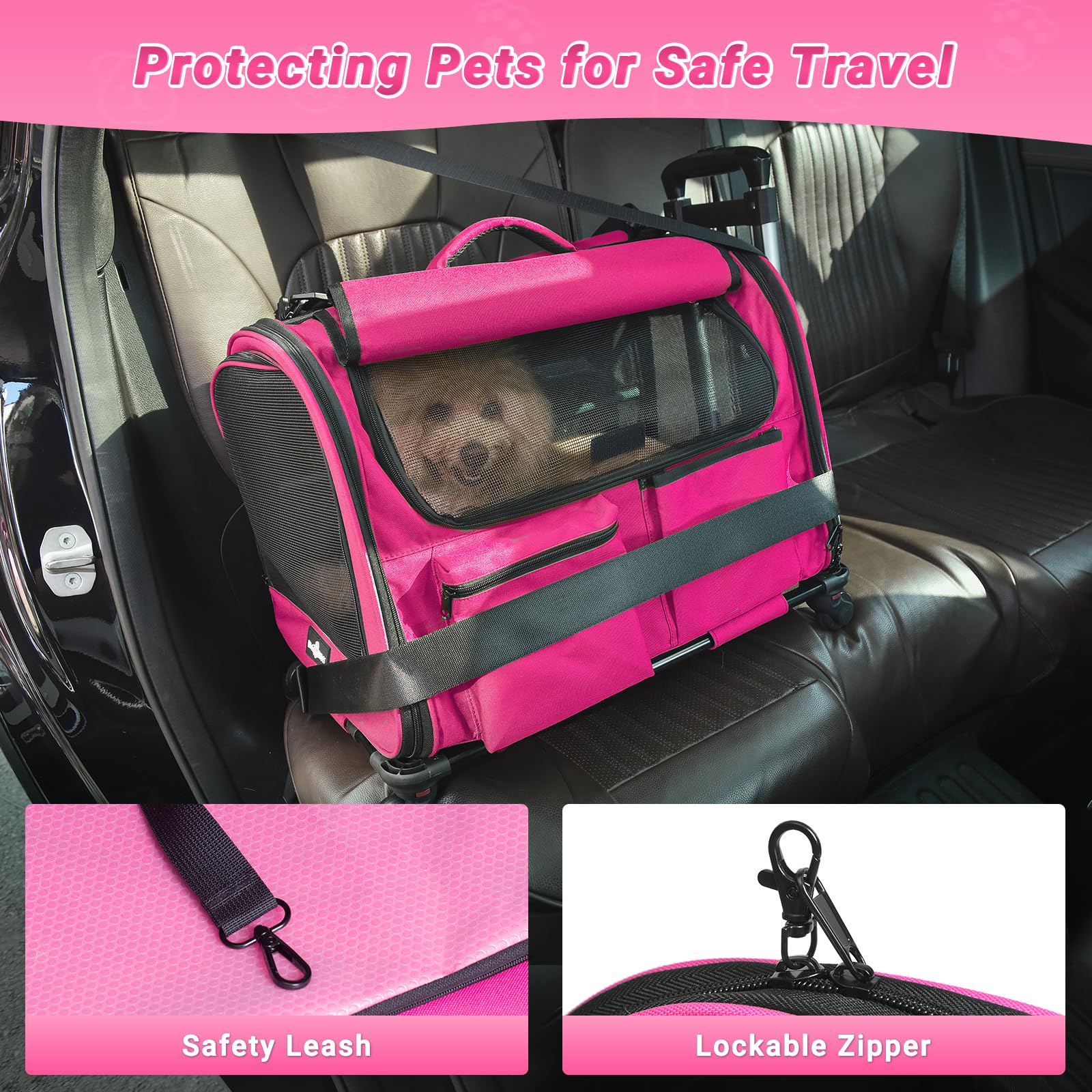 PAW BALLET 600D PU material image emphasizes durability and weather resistance.