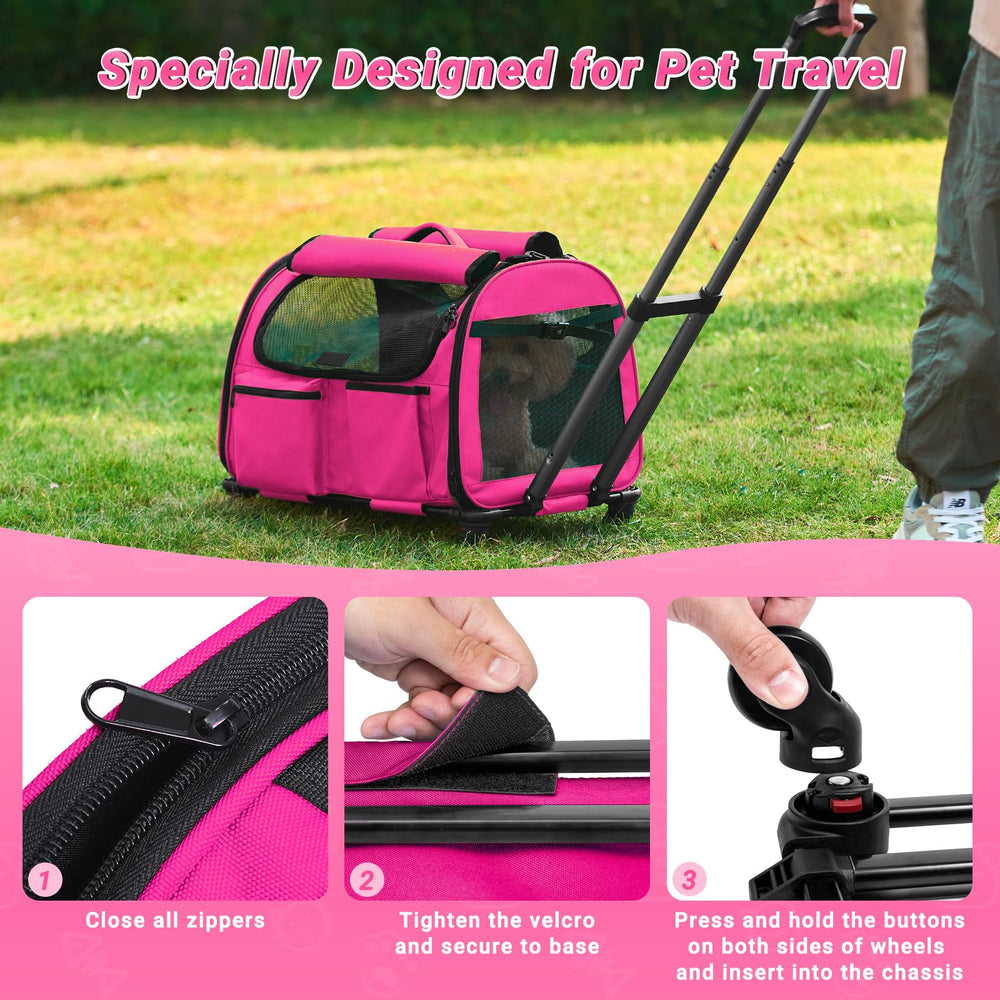 PAW BALLET cat carrier interior shows removable cushion for year-round comfort.
