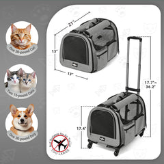 PAW BALLET cat dog carrier side ventilation showing breathable mesh