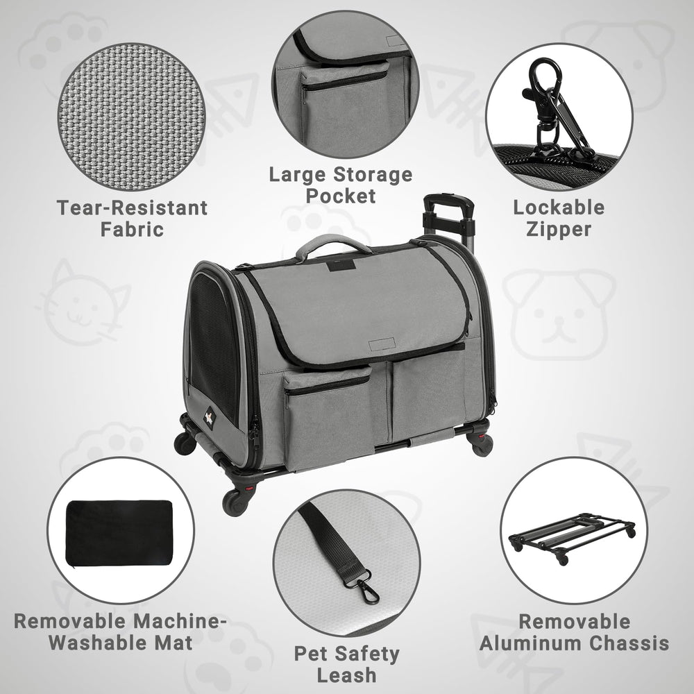 PAW BALLET detachable aluminum chassis highlight lightweight stability