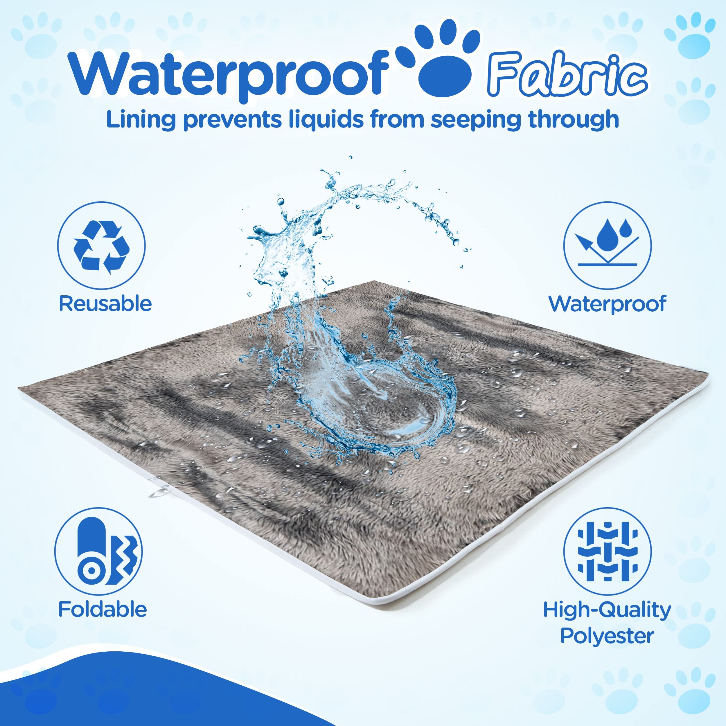 PAW BRANDS PupProtector care guide highlighting easy cleaning and care.