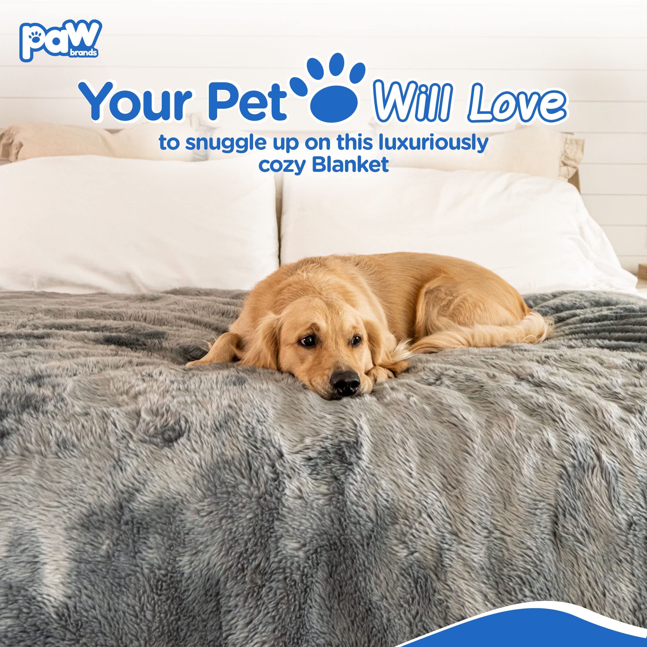 PAW BRANDS PupProtector dark grey blends with decor and hides fur.