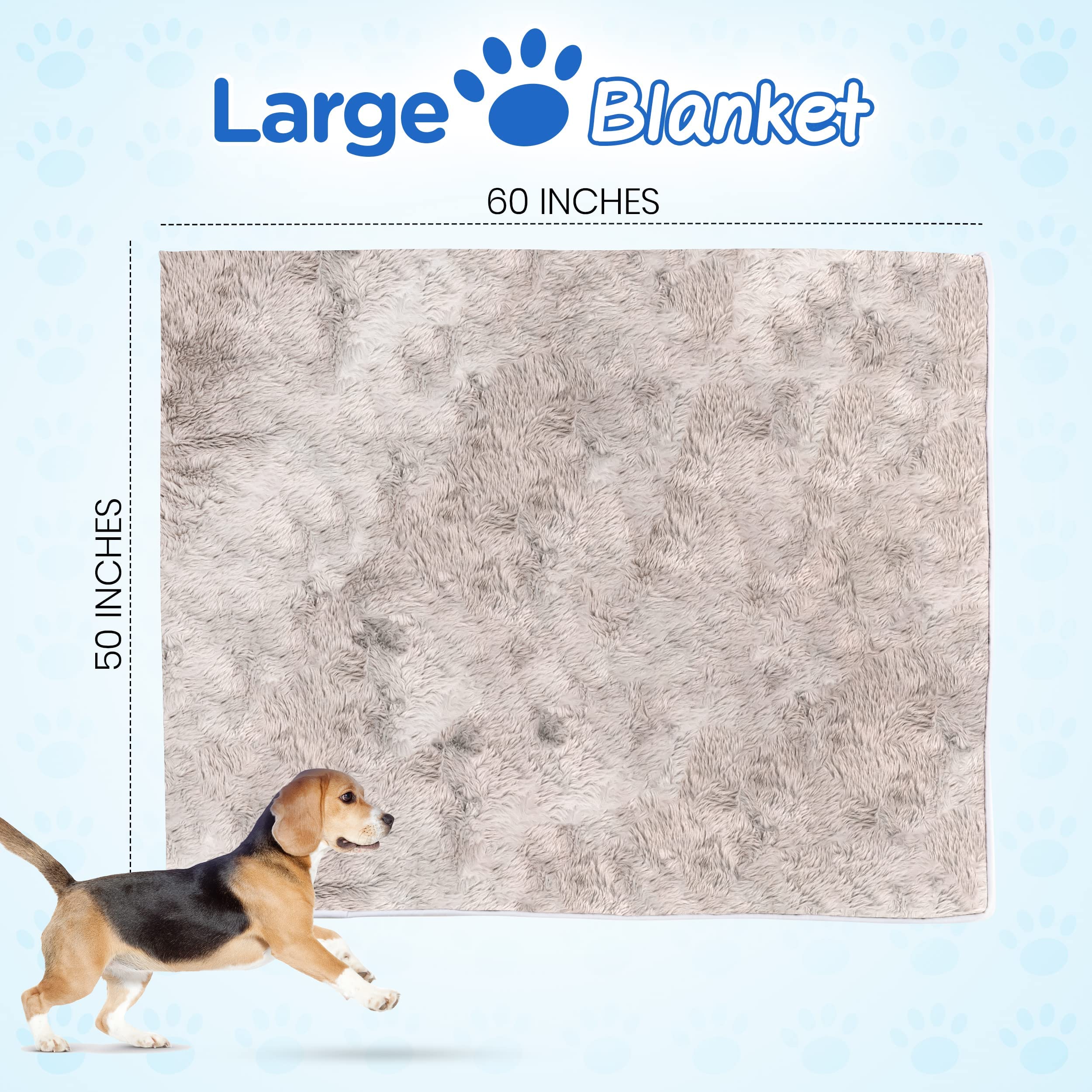 PAW BRANDS PupProtector faux fur texture close-up highlighting cozy calming comfort for pets.