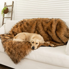 PAW BRANDS PupProtector faux fur texture closeup emphasizes soft calming touch