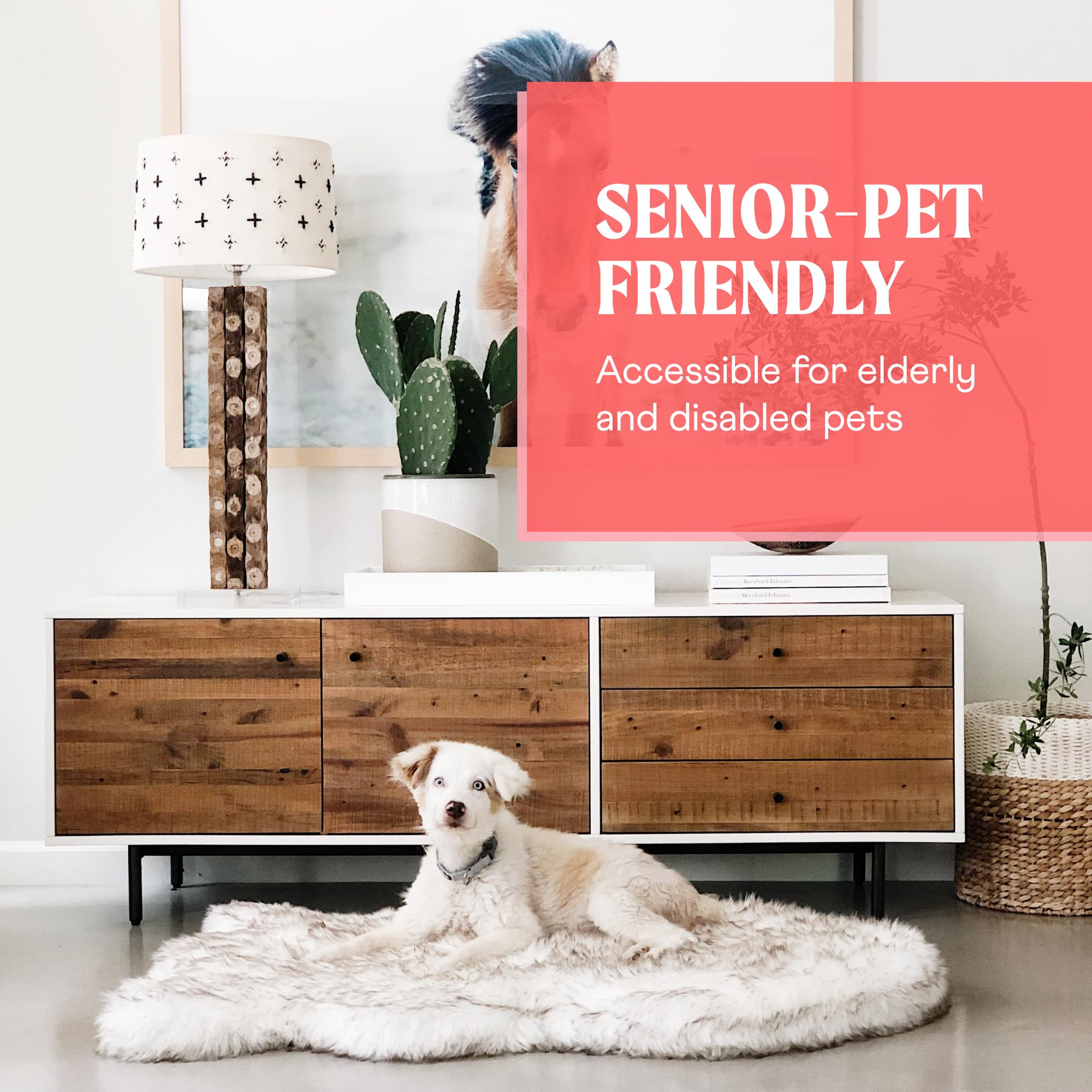 PAW BRANDS PupRug non-slip bottom provides safer placement.