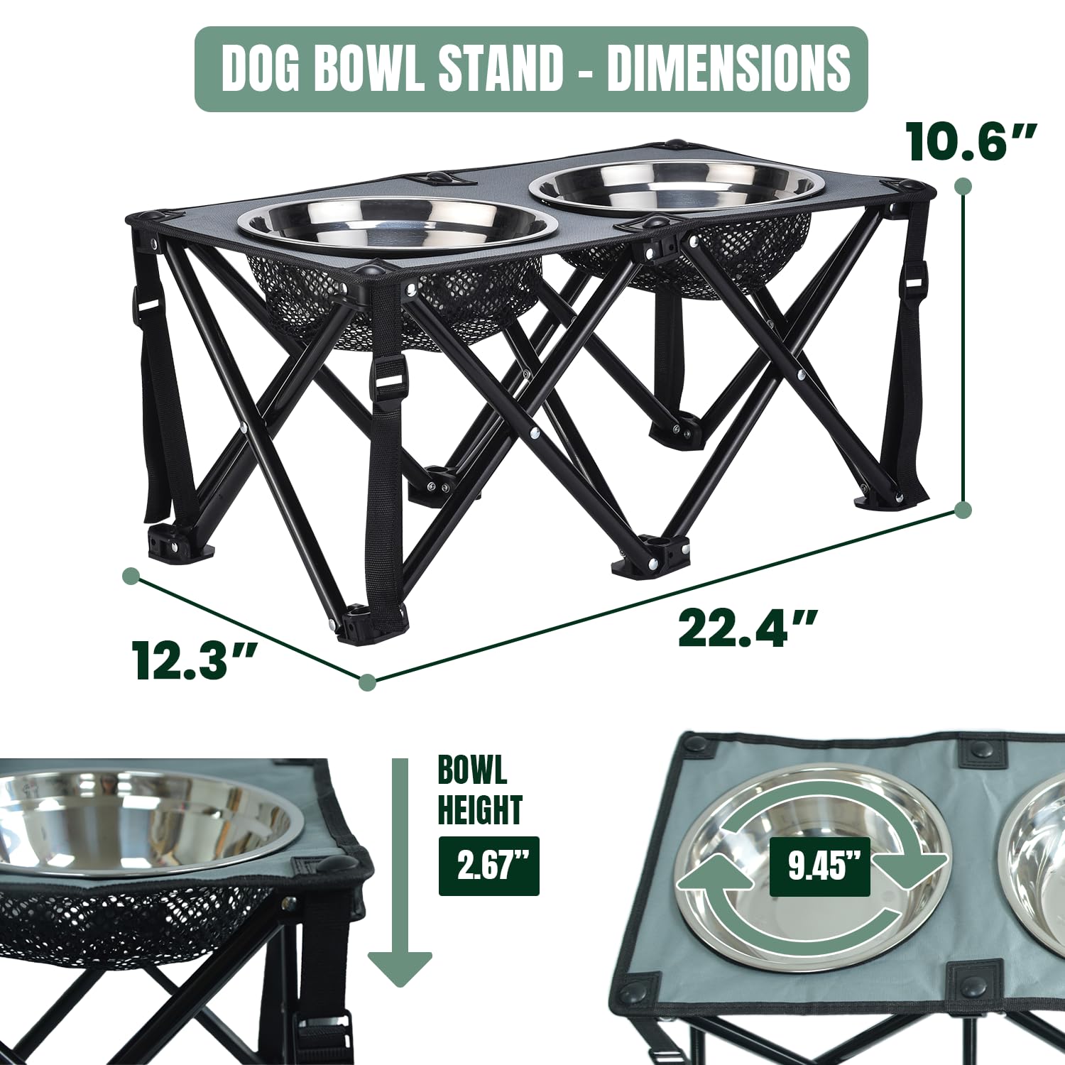 Paw-er Play BPA-free materials emphasize safety while your dog eats.