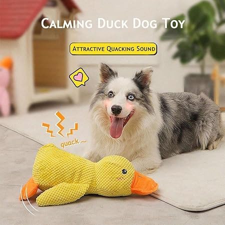 Paw Gem Mellow Yellow Duck Toy bite-friendly design for fetch and tug