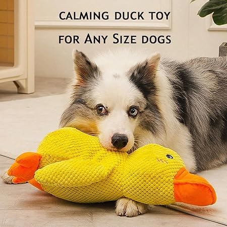 Paw Gem Mellow Yellow Duck Toy chew-ready texture for safe gnawing