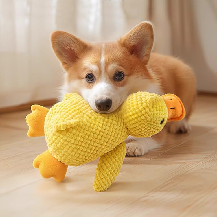 Paw Gem Mellow Yellow Duck Toy large size suitable for bigger dogs