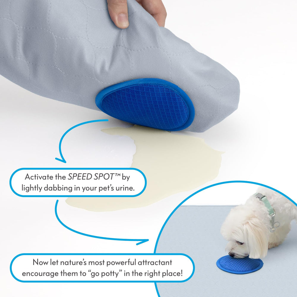 Paw Inspired anti-slip backing keeps pads secure during housebreaking.