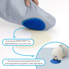 Paw Inspired anti-slip backing keeps pads secure during housebreaking.