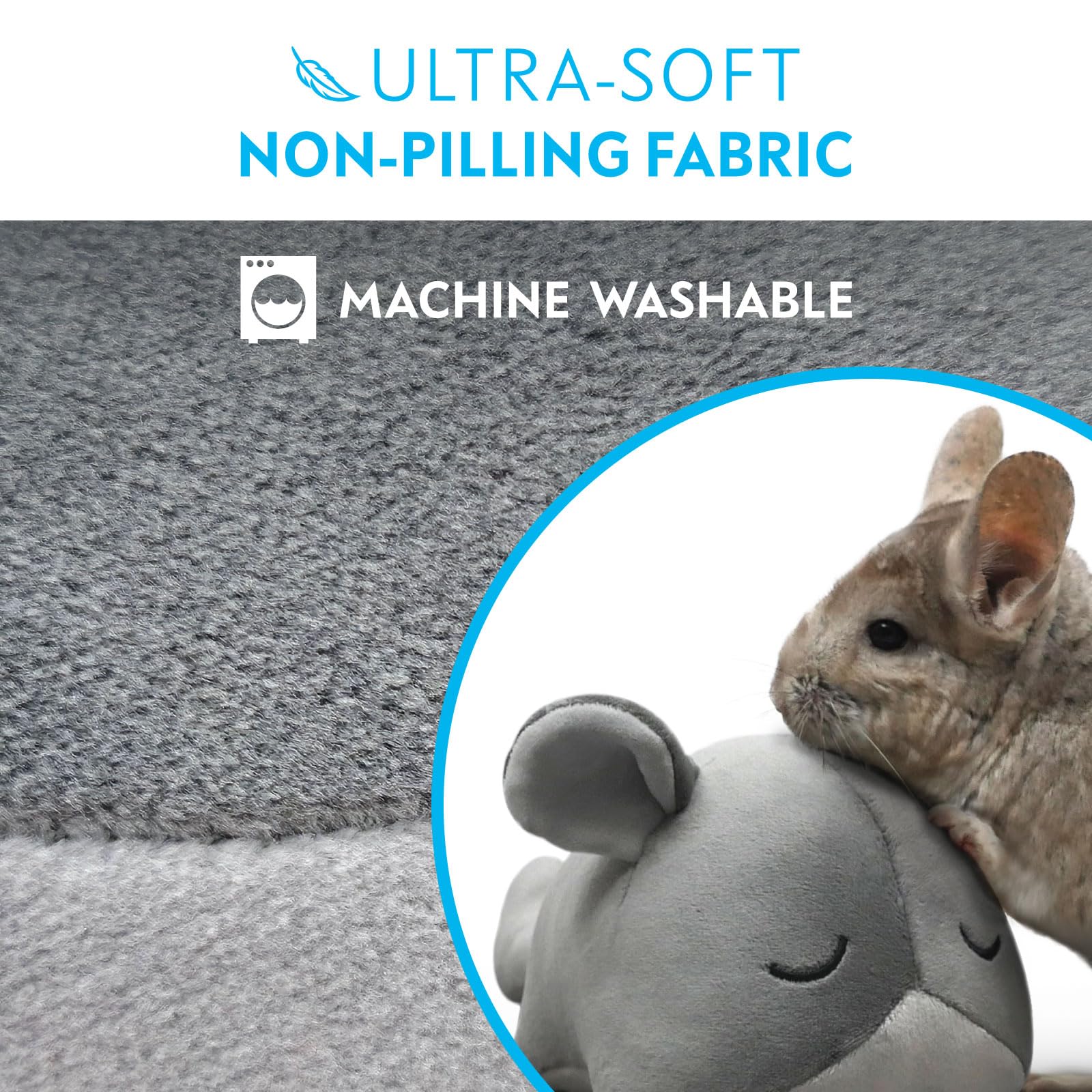 Paw Inspired Chinchilla Cuddler cleaning friendly for quick refresh.