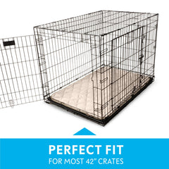 Paw Inspired crate mat absorbent core locks in moisture for drier paws and crates