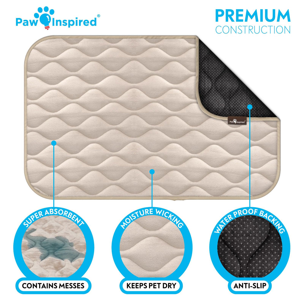 Paw Inspired crate mat multi-layer design balances moisture wicking and odor control