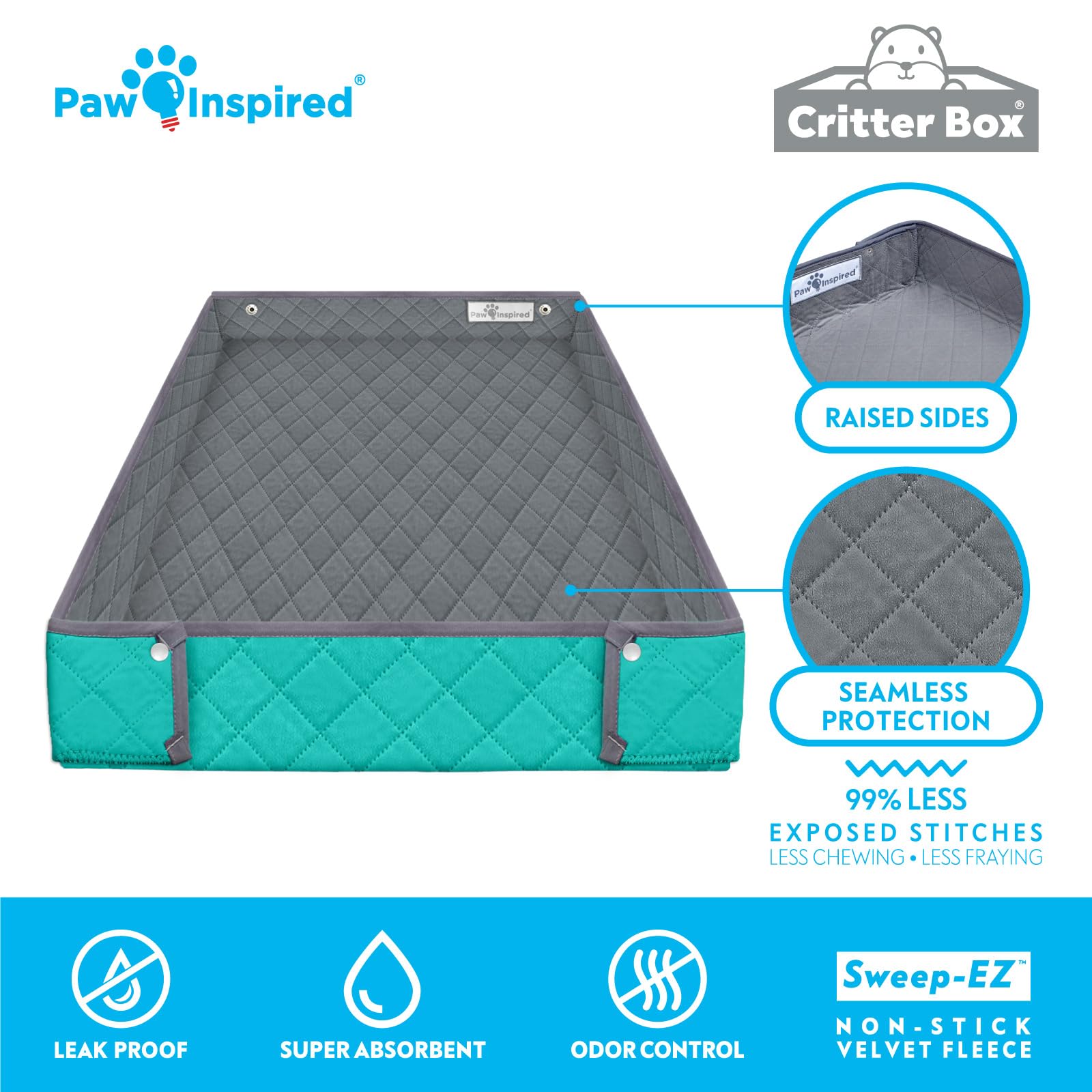 Paw Inspired Critter Box Liner versatile for guinea pigs rabbits ferrets and more