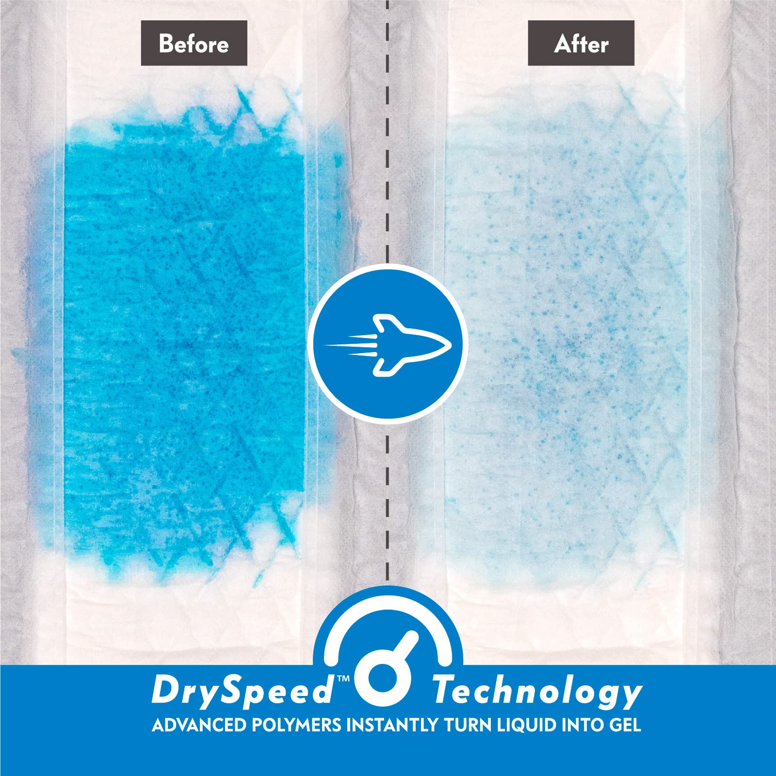 Paw Inspired Select Fit male diapers with fur-resistant tabs for secure placement.