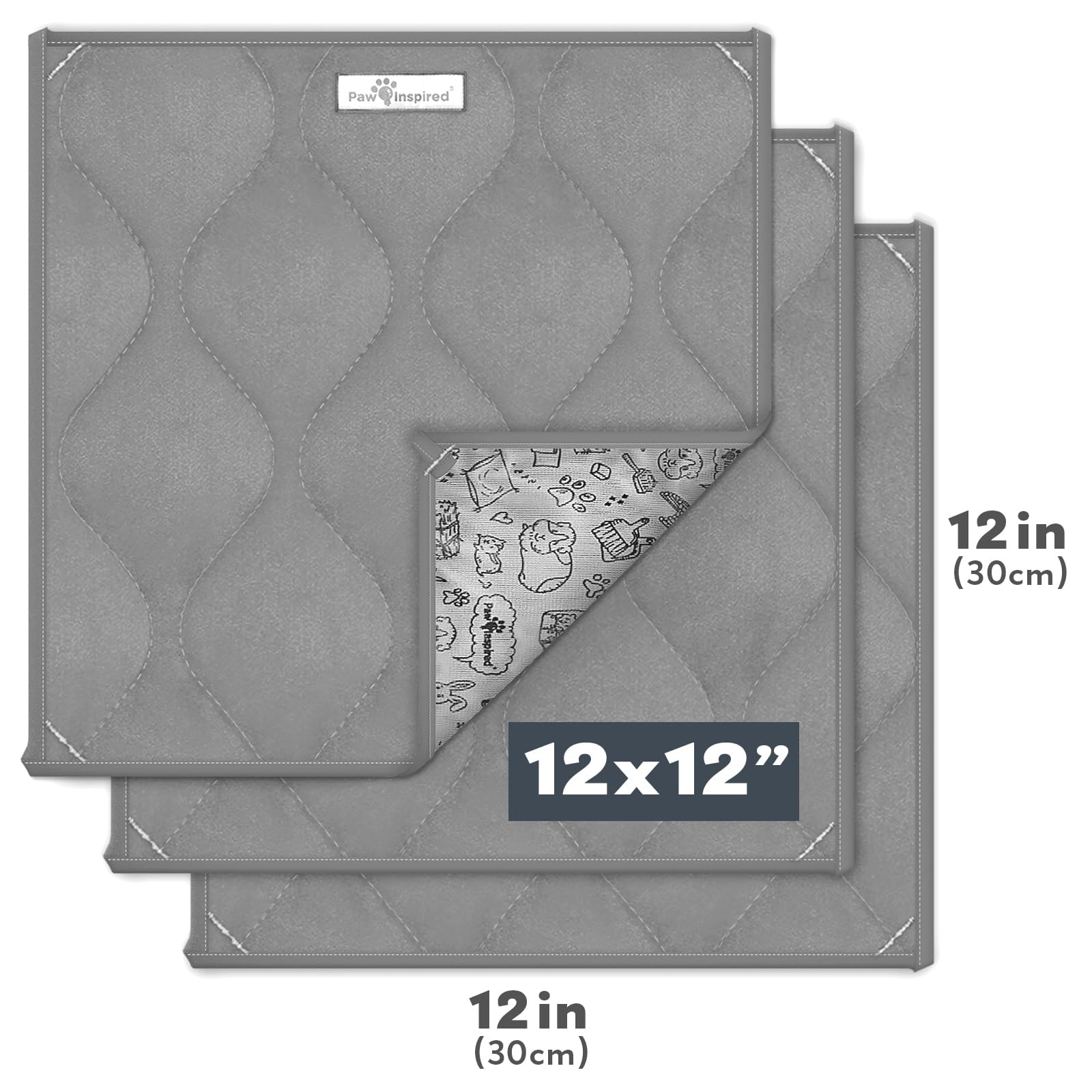 Paw Inspired Sweep-EZ non-stick fleece close-up demonstrates easy-clean texture.