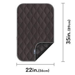 Paw Inspired washable crate mat gray fabric closeup reveals soft velvety texture