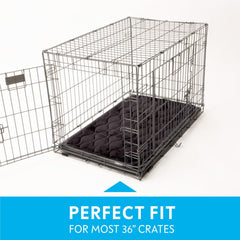 Paw Inspired crate mat gray leakproof backing protects crates and floors