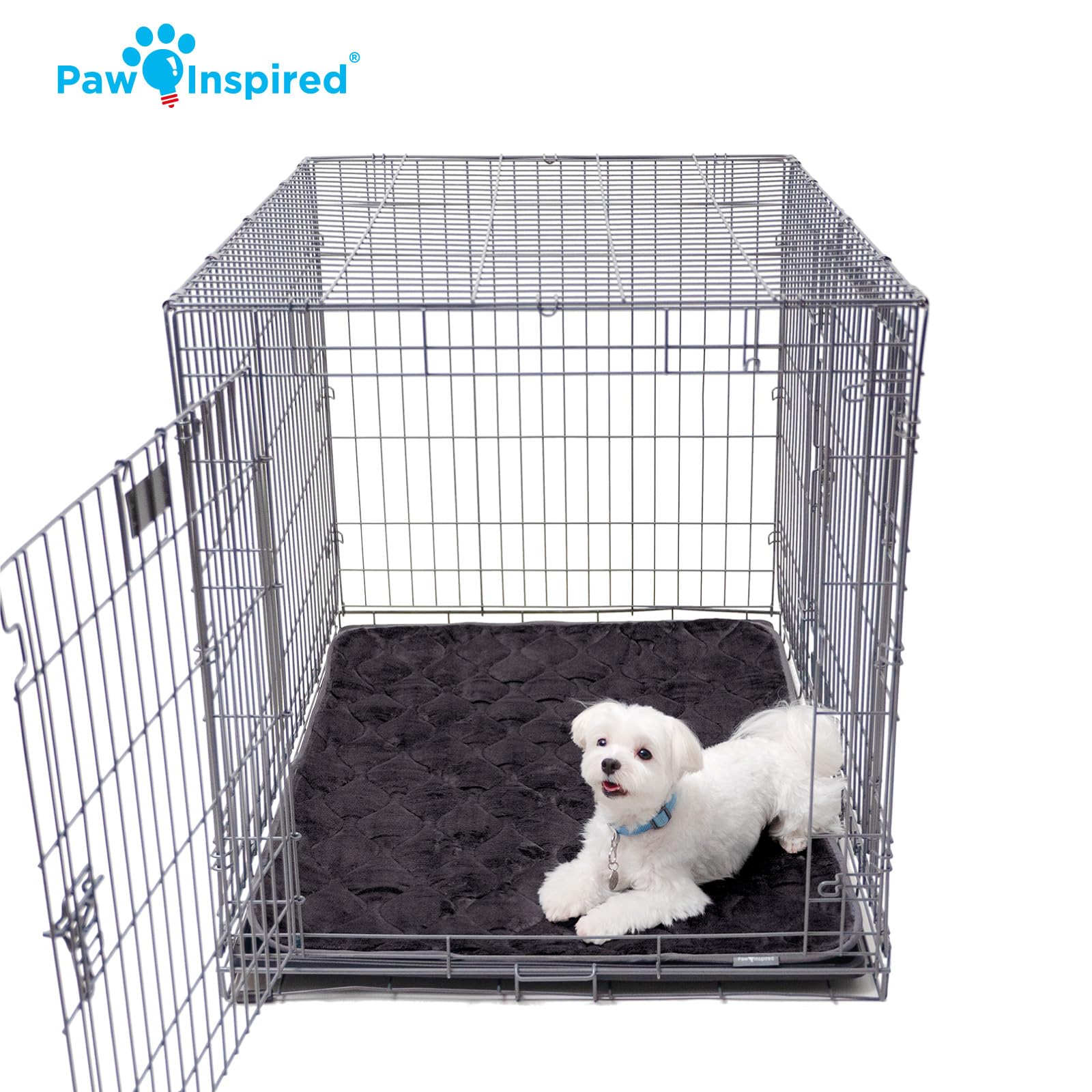 Paw Inspired crate mat designed for a perfect fit in 42-inch kennels