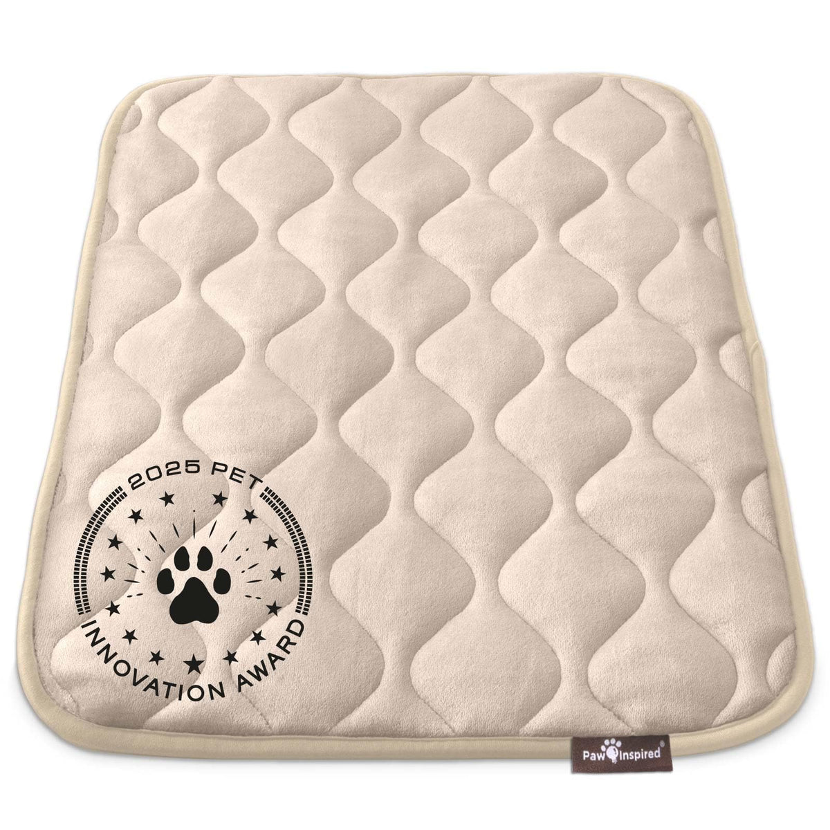 Paw Inspired crate mat plush fabric close-up shows soft, cozy dog comfort.