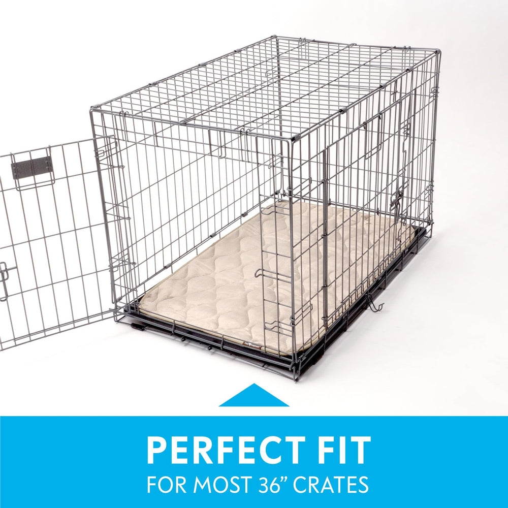 Paw Inspired multi-layer-design crate mat absorbs moisture and controls odors.