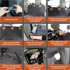 Paw Jamboree seat belt opening enables safe harness access.