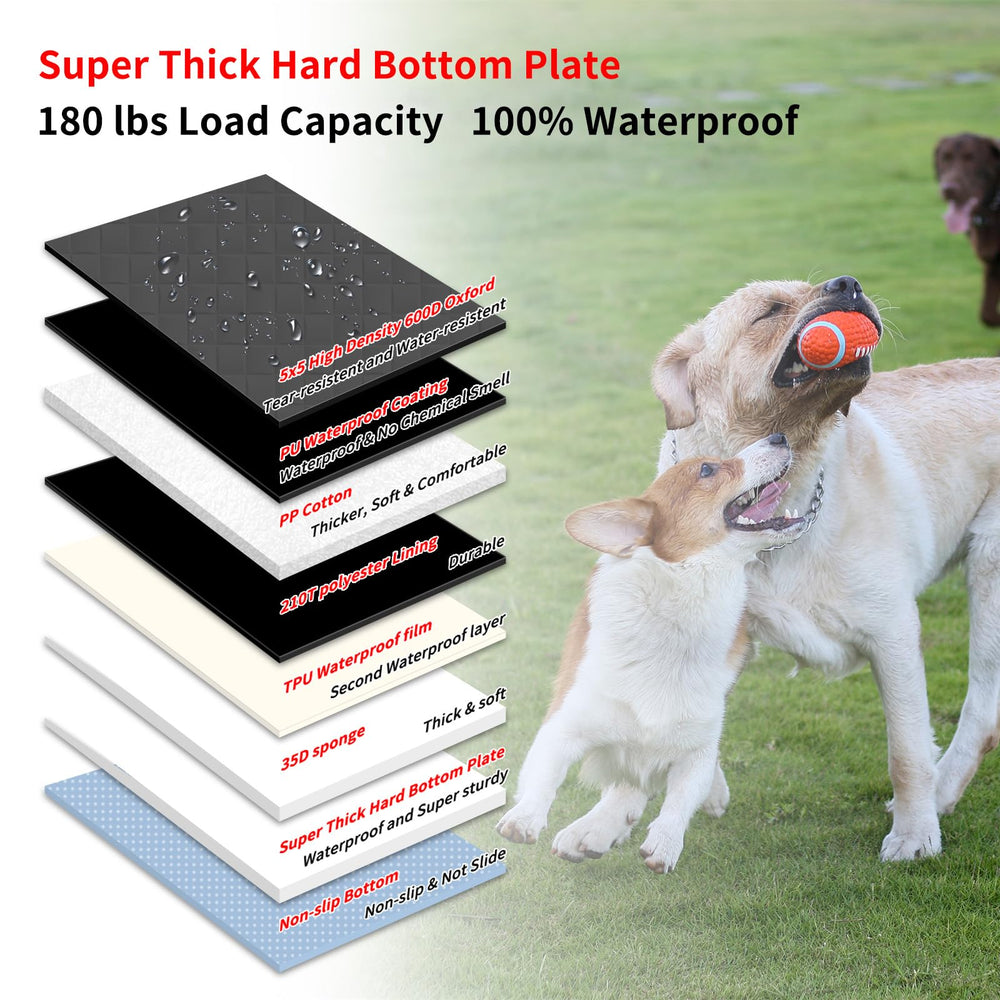 Paw Jamboree easy-clean storage bag simplifies travel organization.
